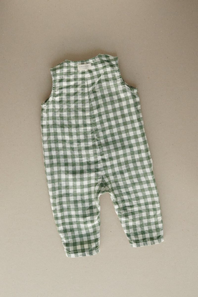 Rob Linen Baby Jumpsuit by LinenFox, 100% Linen