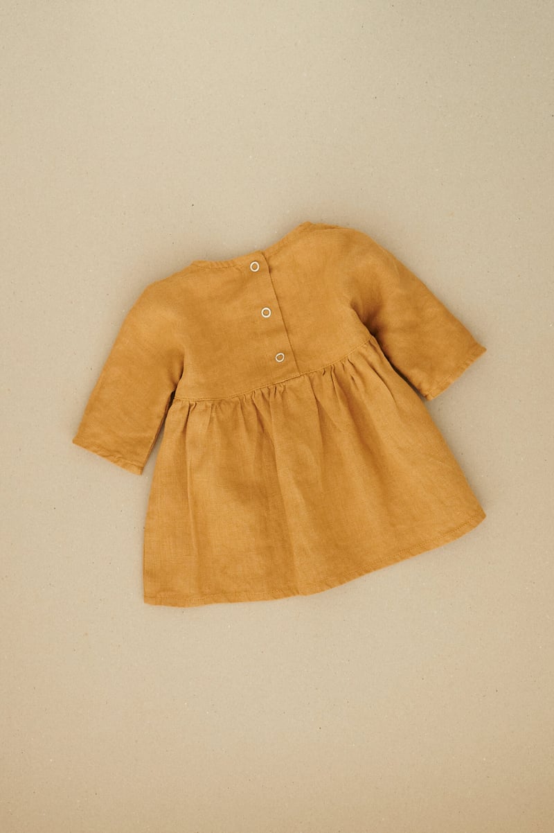 Gabi Linen Baby Dress by LinenFox, 100% Linen