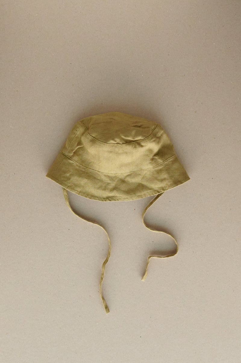 Baby Bucket Hat by LinenFox, 100% Linen