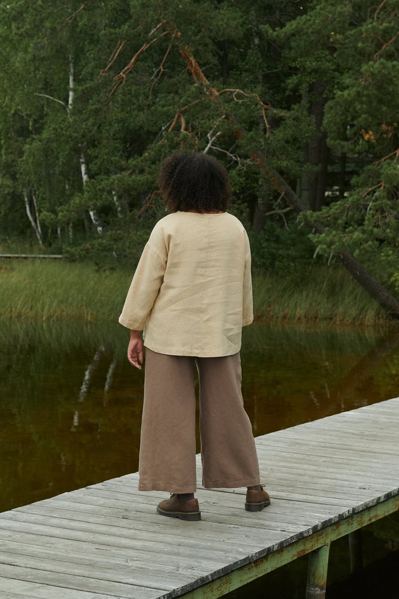 Harper Linen Wool Blend Tunic by LinenFox, 85% Linen, 15% Wool