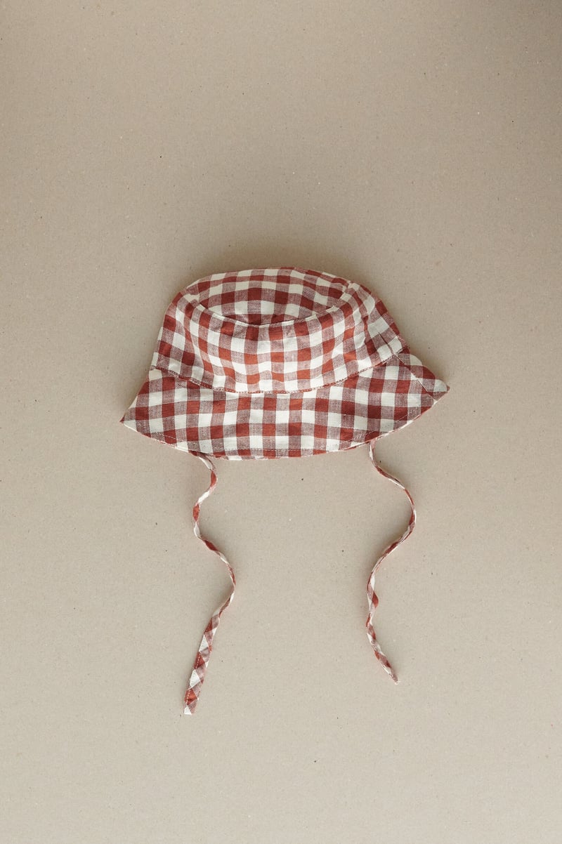 Baby Bucket Hat by LinenFox, 100% Linen