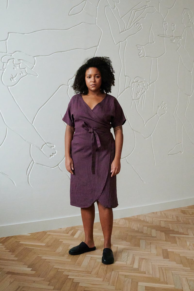 Mimosa Linen Dress by LinenFox, 100% Linen