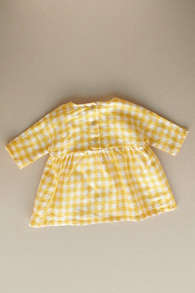Gabi Linen Baby Dress by LinenFox, 100% Linen