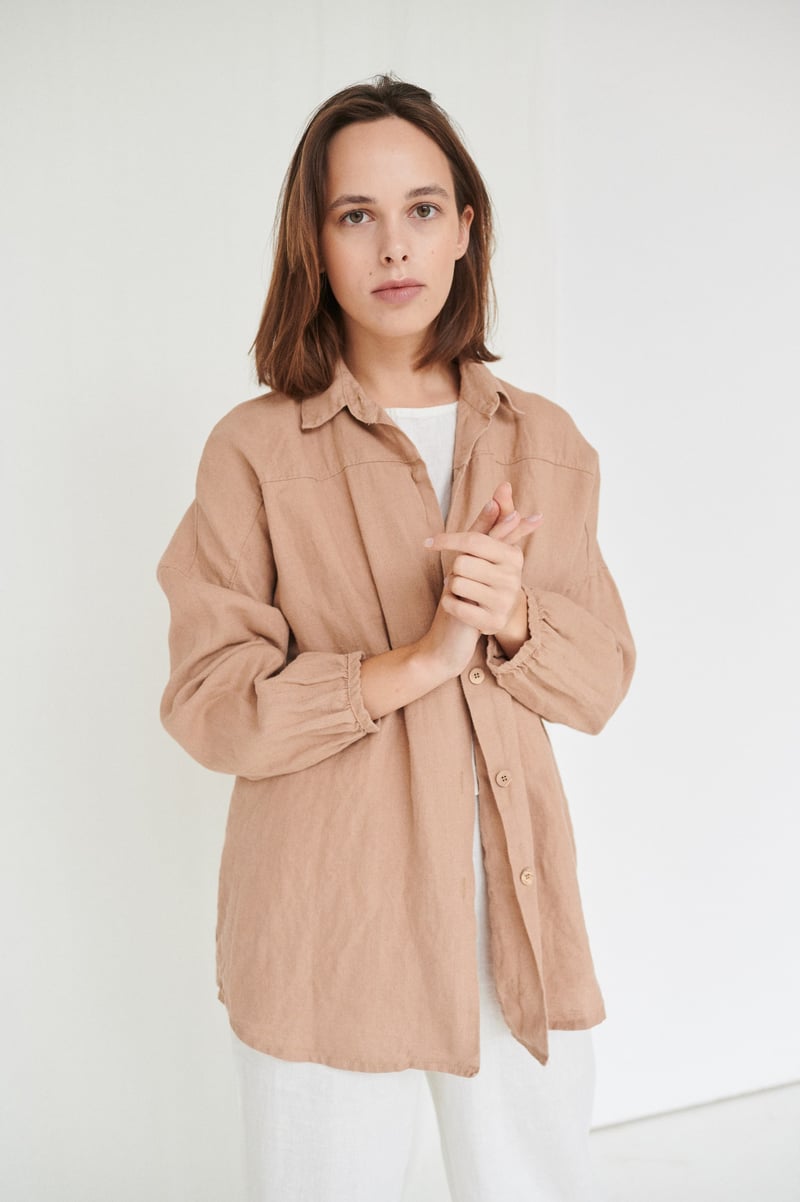 Lyn Linen Shirt by LinenFox, 100% Linen