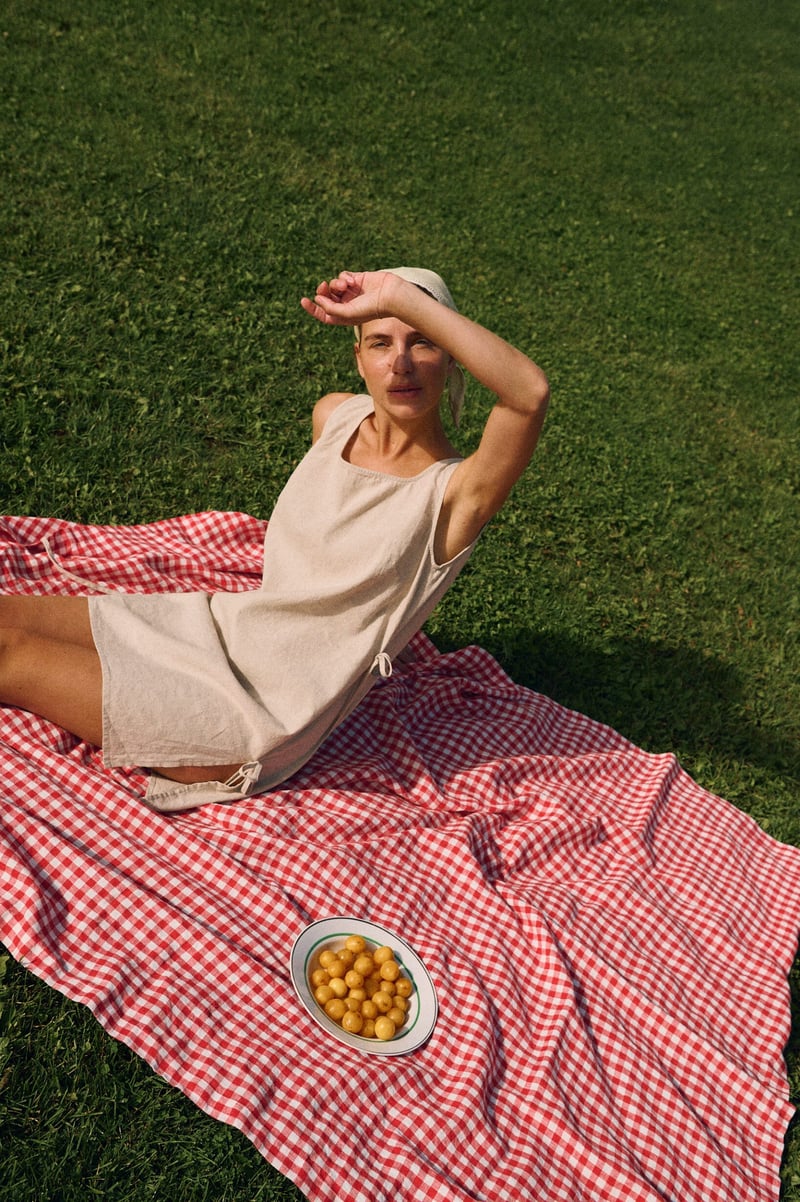 Midi Dress – Ella by LinenFox, 53% Cotton, 47% Linen