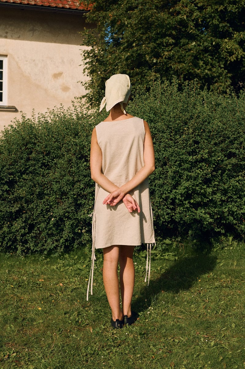 Midi Dress – Ella by LinenFox, 53% Cotton, 47% Linen