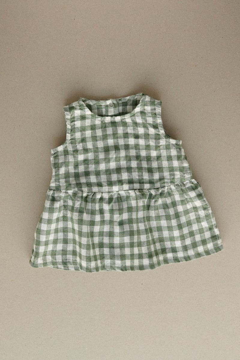 Airi Linen Baby Dress by LinenFox, 100% Linen