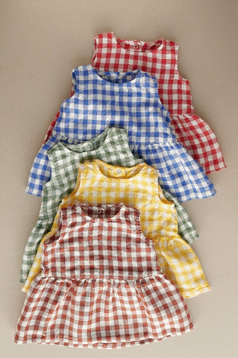Airi Linen Baby Dress by LinenFox, 100% Linen