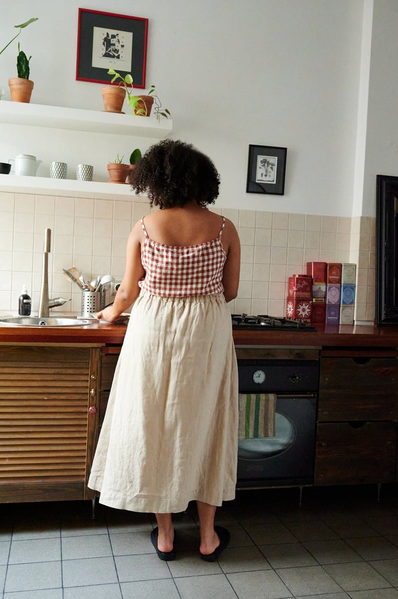 Stella Linen Top by LinenFox, 100% Linen