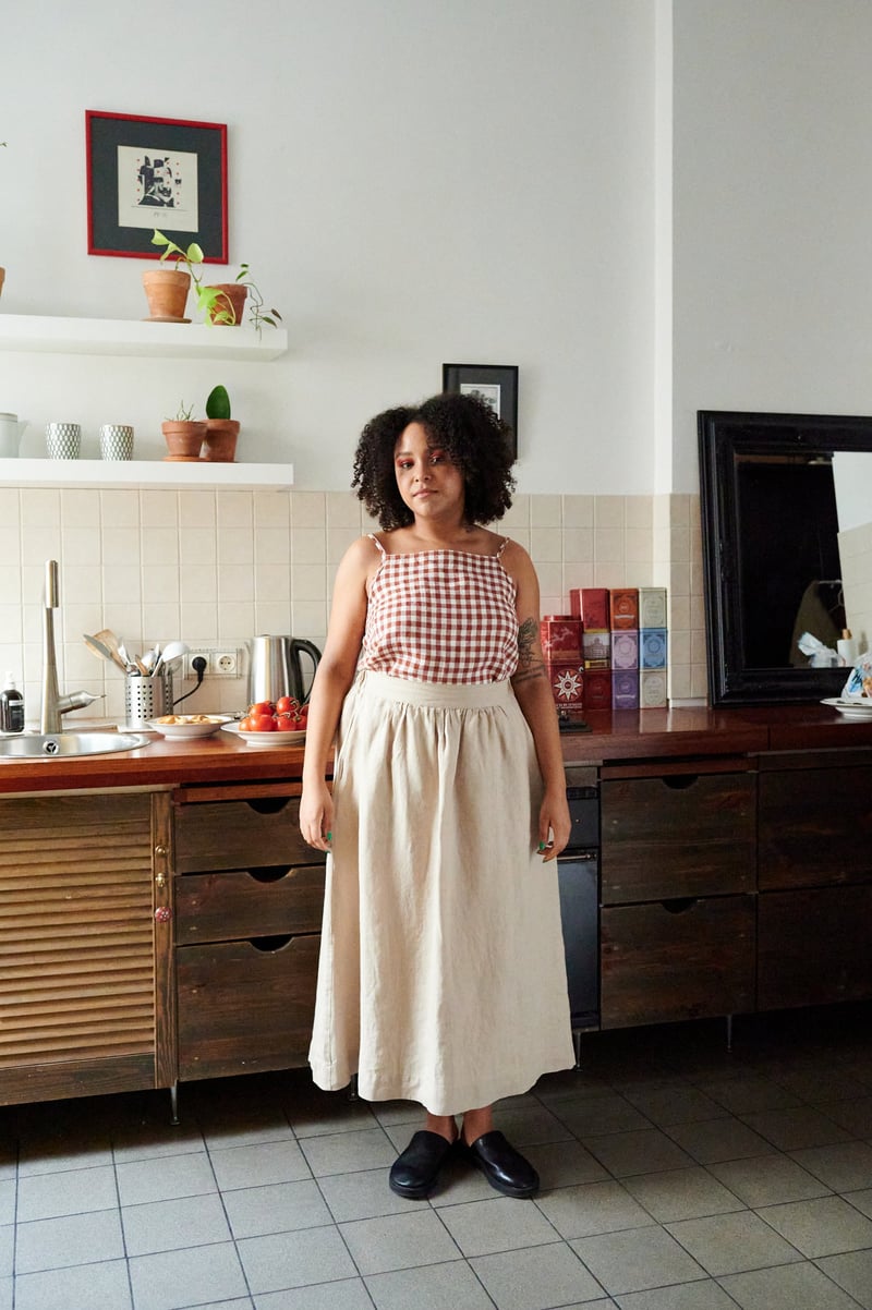 Stella Linen Top by LinenFox, 100% Linen