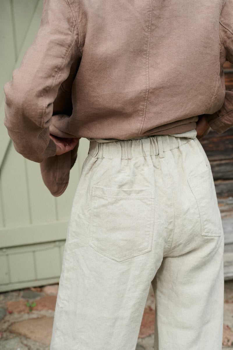 Frankie Heavy Linen Trousers by LinenFox, 100% Linen