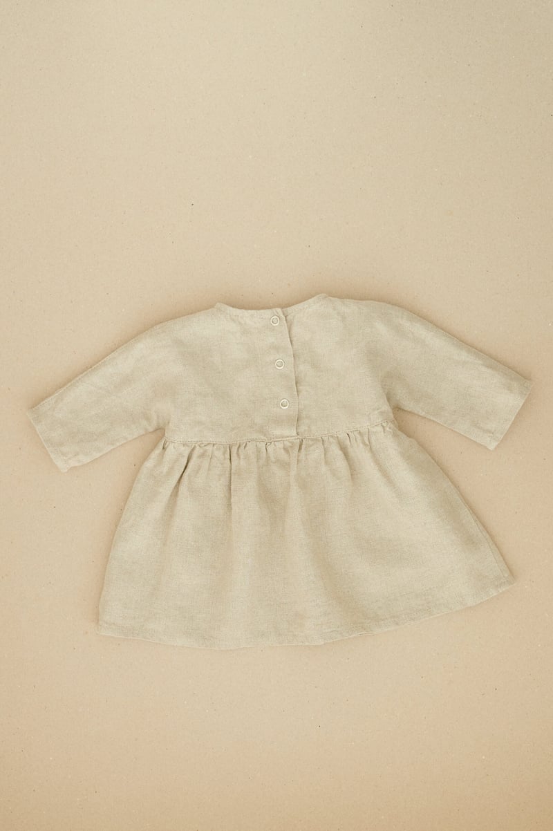 Gabi Linen Baby Dress by LinenFox, 100% Linen