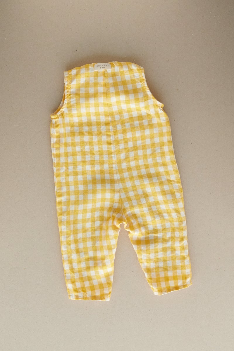 Rob Linen Baby Jumpsuit by LinenFox, 100% Linen