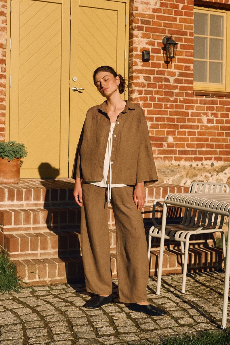 Barrel Pants – Clarie by LinenFox, 100% Linen