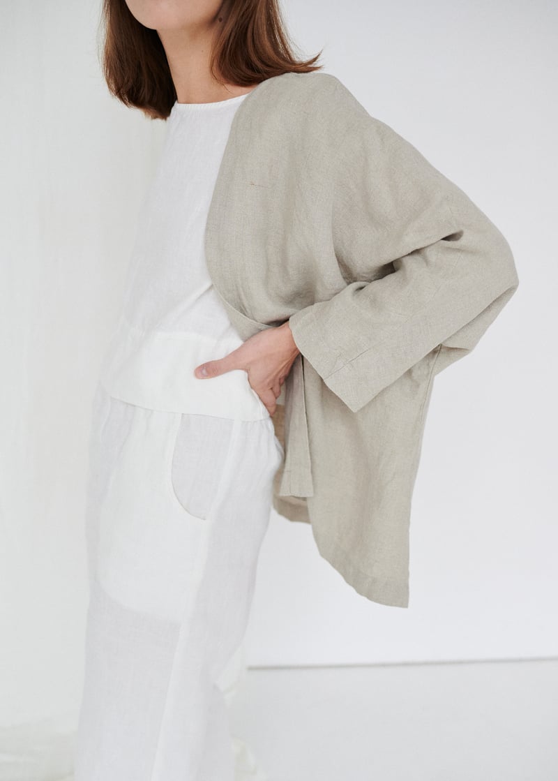 Juta Linen Jacket by LinenFox, 100% Linen