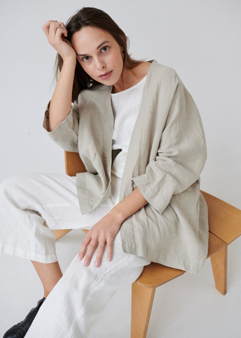 Juta Linen Jacket by LinenFox, 100% Linen