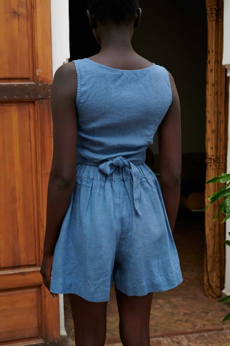 Kim Linen Shorts by LinenFox, 100% Linen