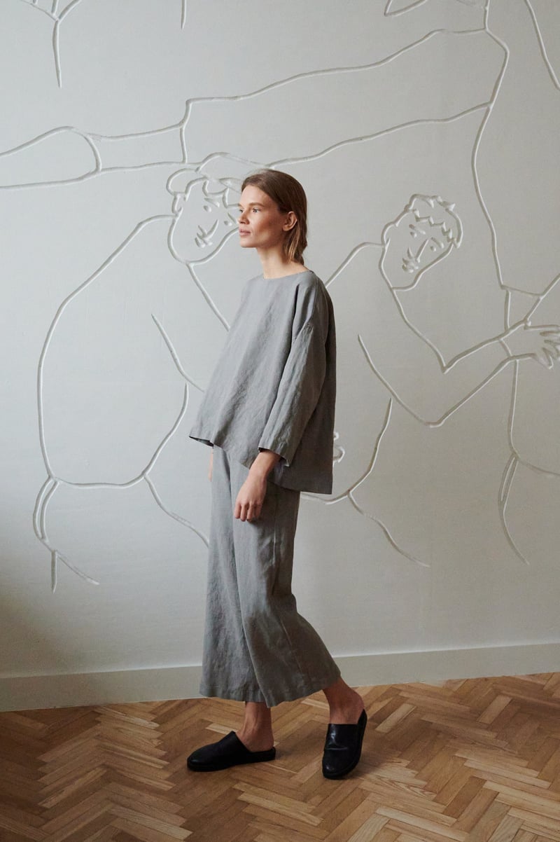 Ocean Linen Trousers by LinenFox, 100% Linen