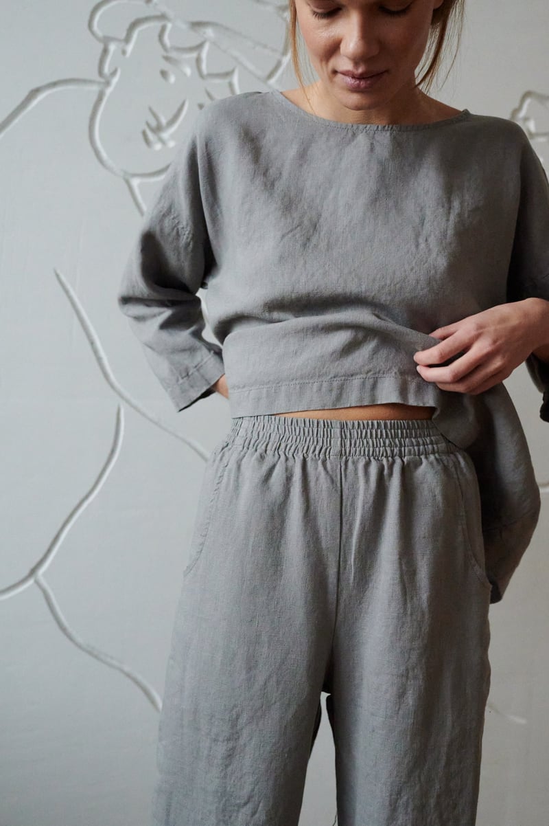 Ocean Linen Trousers by LinenFox, 100% Linen