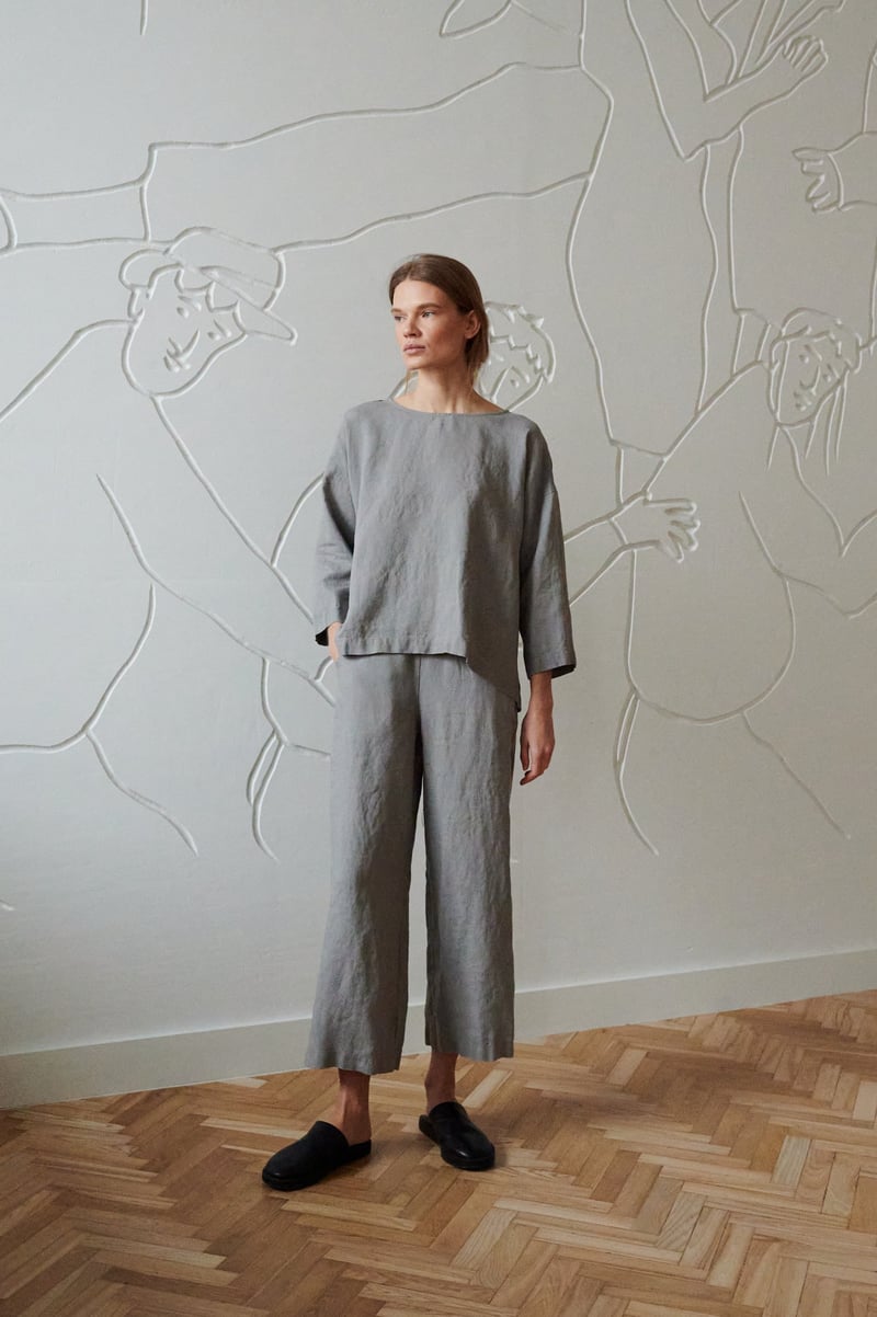 Ocean Linen Trousers by LinenFox, 100% Linen
