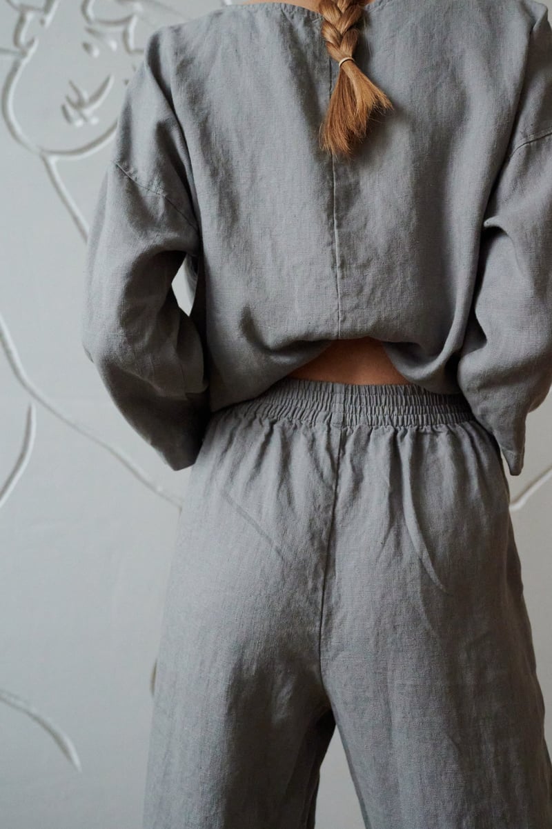 Ocean Linen Trousers by LinenFox, 100% Linen