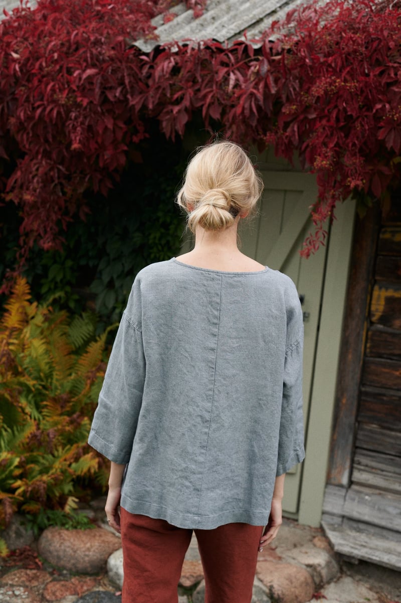 Harper Linen Wool Blend Tunic by LinenFox, 85% Linen, 15% Wool