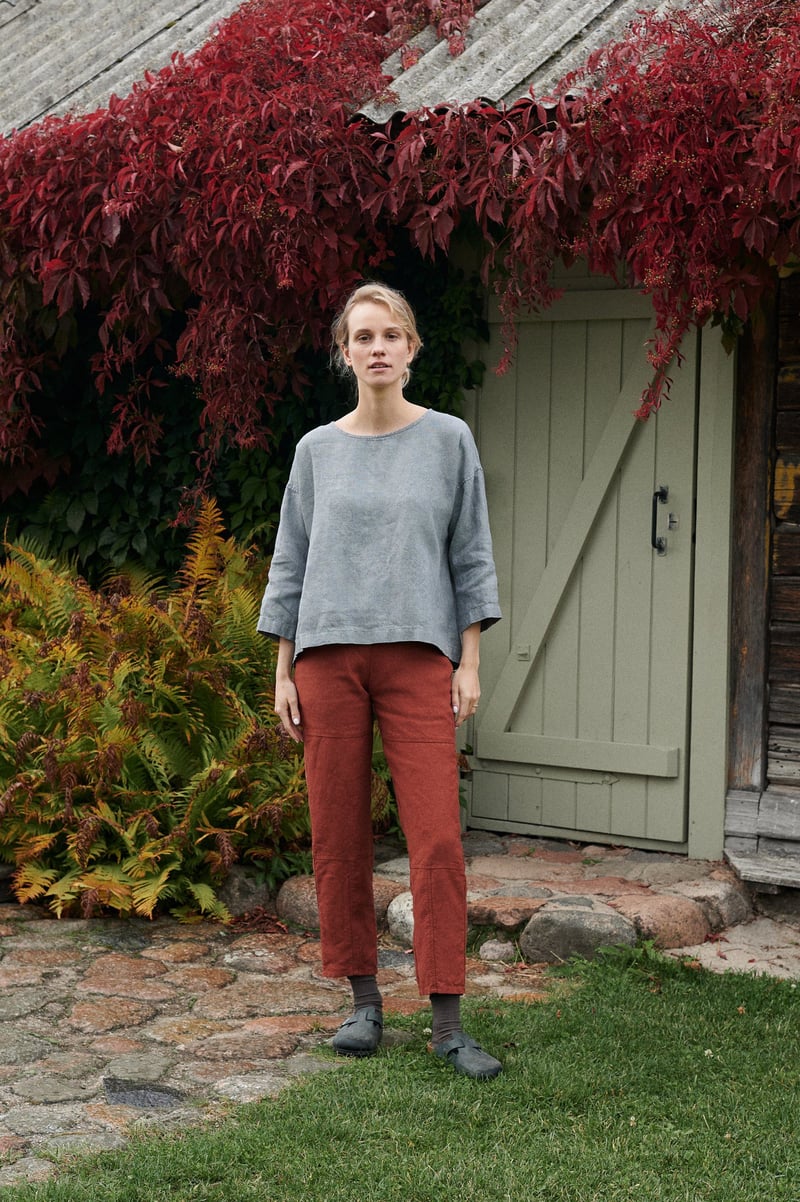 Harper Linen Wool Blend Tunic by LinenFox, 85% Linen, 15% Wool
