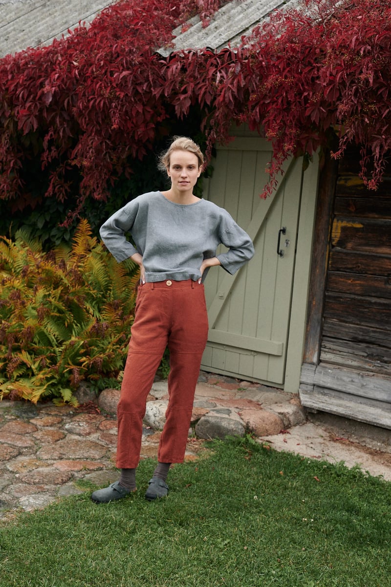 Harper Linen Wool Blend Tunic by LinenFox, 85% Linen, 15% Wool