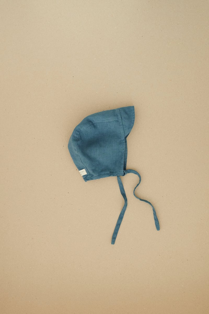 Second Baby Bonnet by LinenFox, 100% Linen
