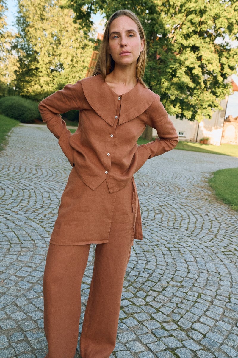 Dakota Linen Shirt by LinenFox, 100% Linen