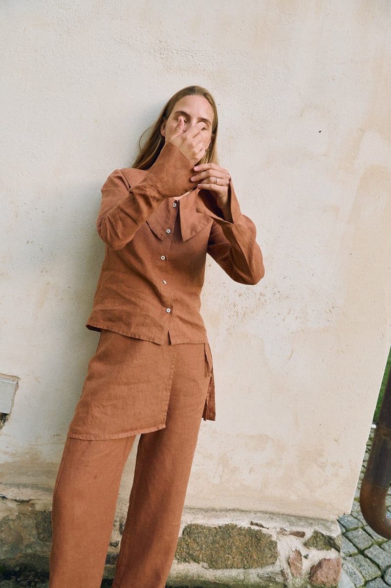 Dakota Linen Shirt by LinenFox, 100% Linen