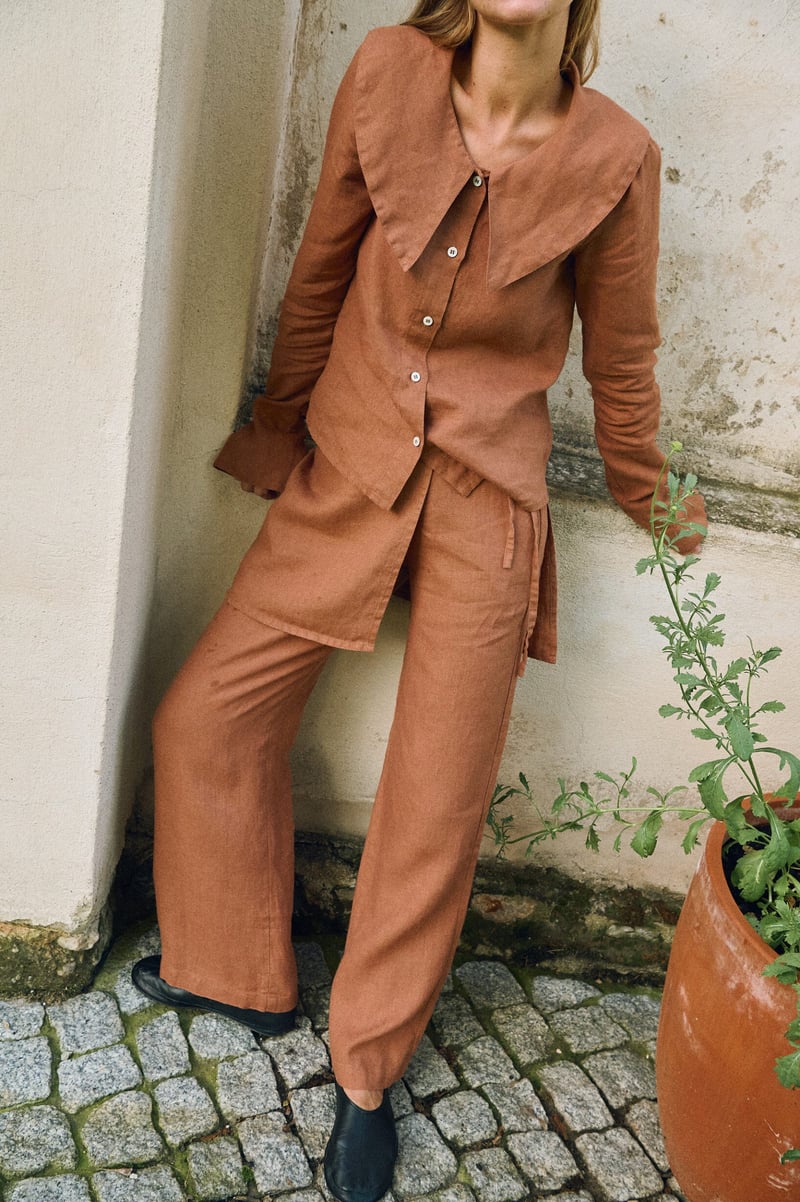 Dakota Linen Shirt by LinenFox, 100% Linen