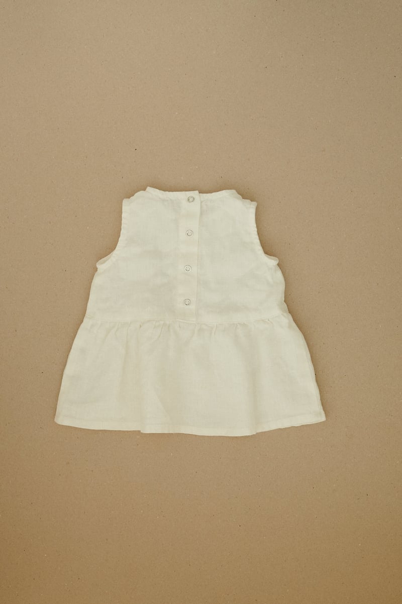 Airi Linen Baby Dress by LinenFox, 100% Linen