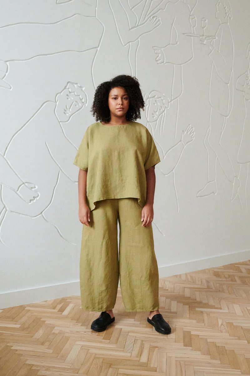 Nina Linen Top by LinenFox, 100% Linen
