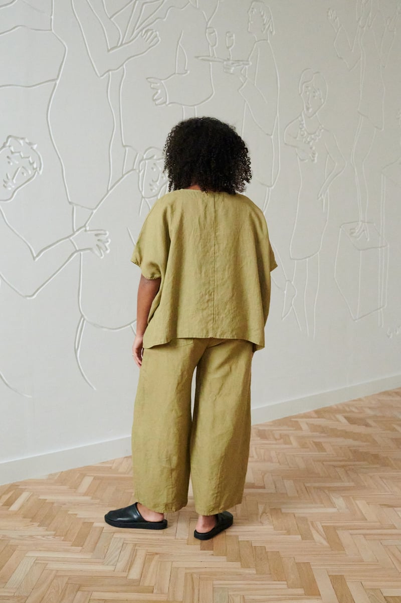 Nina Linen Top by LinenFox, 100% Linen