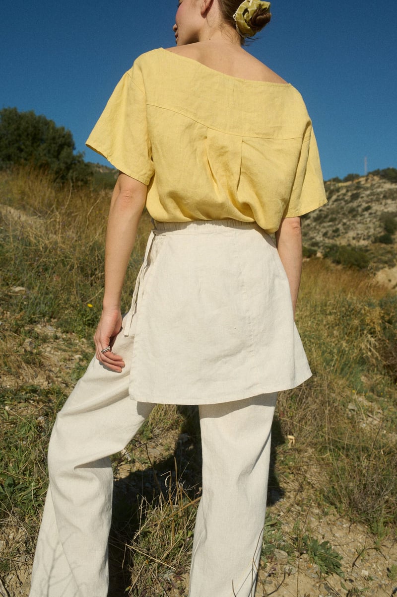 Simon Linen Top by LinenFox, 100% Linen