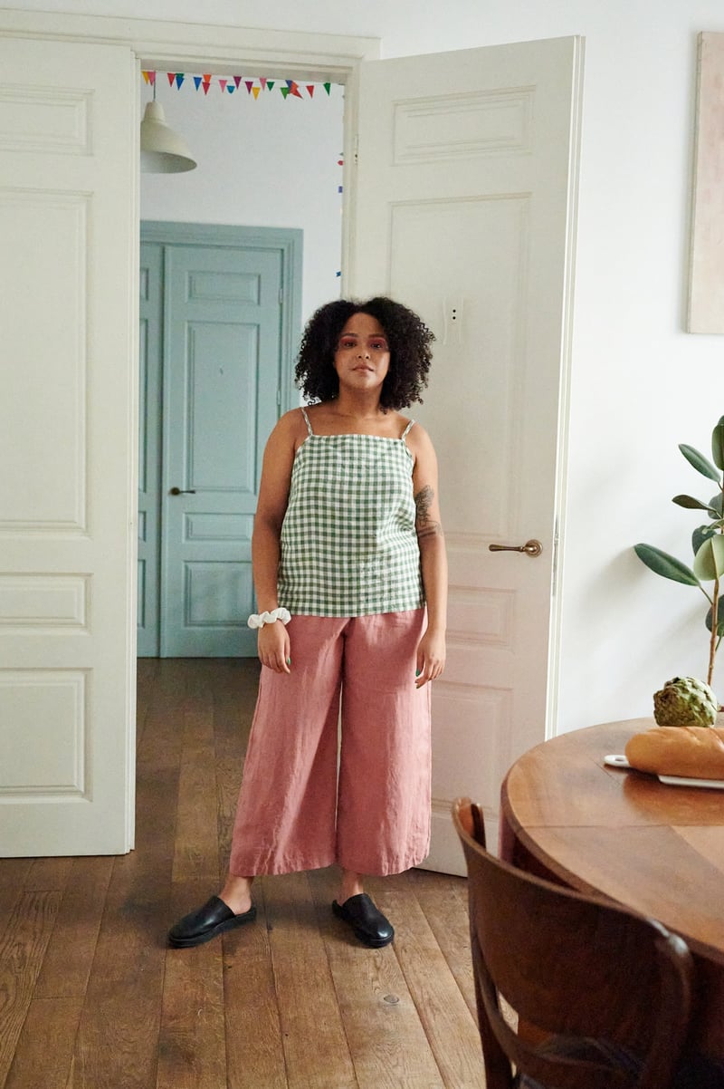 Stella Linen Top by LinenFox, 100% Linen