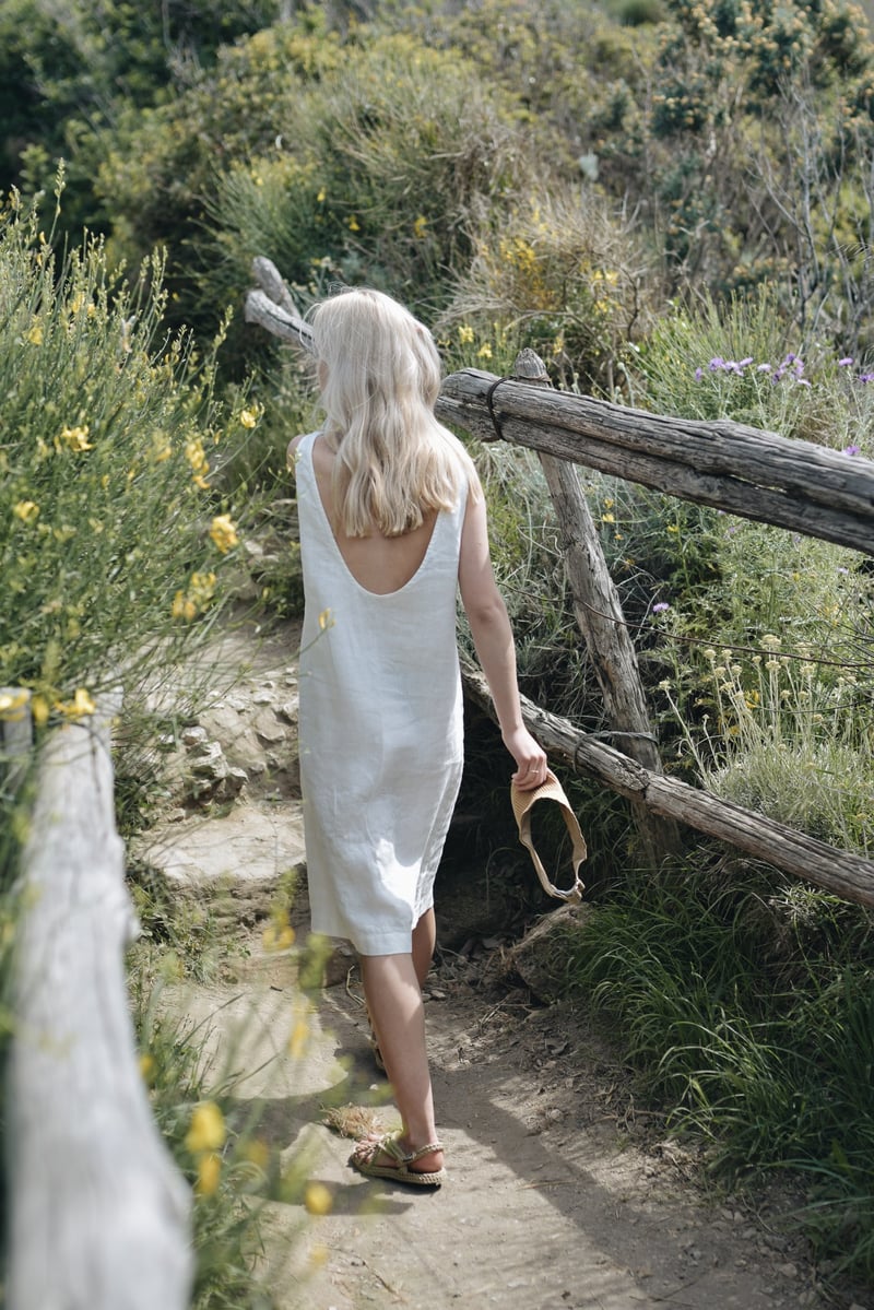 Linen Dress – Monstera by LinenFox, 100% Linen