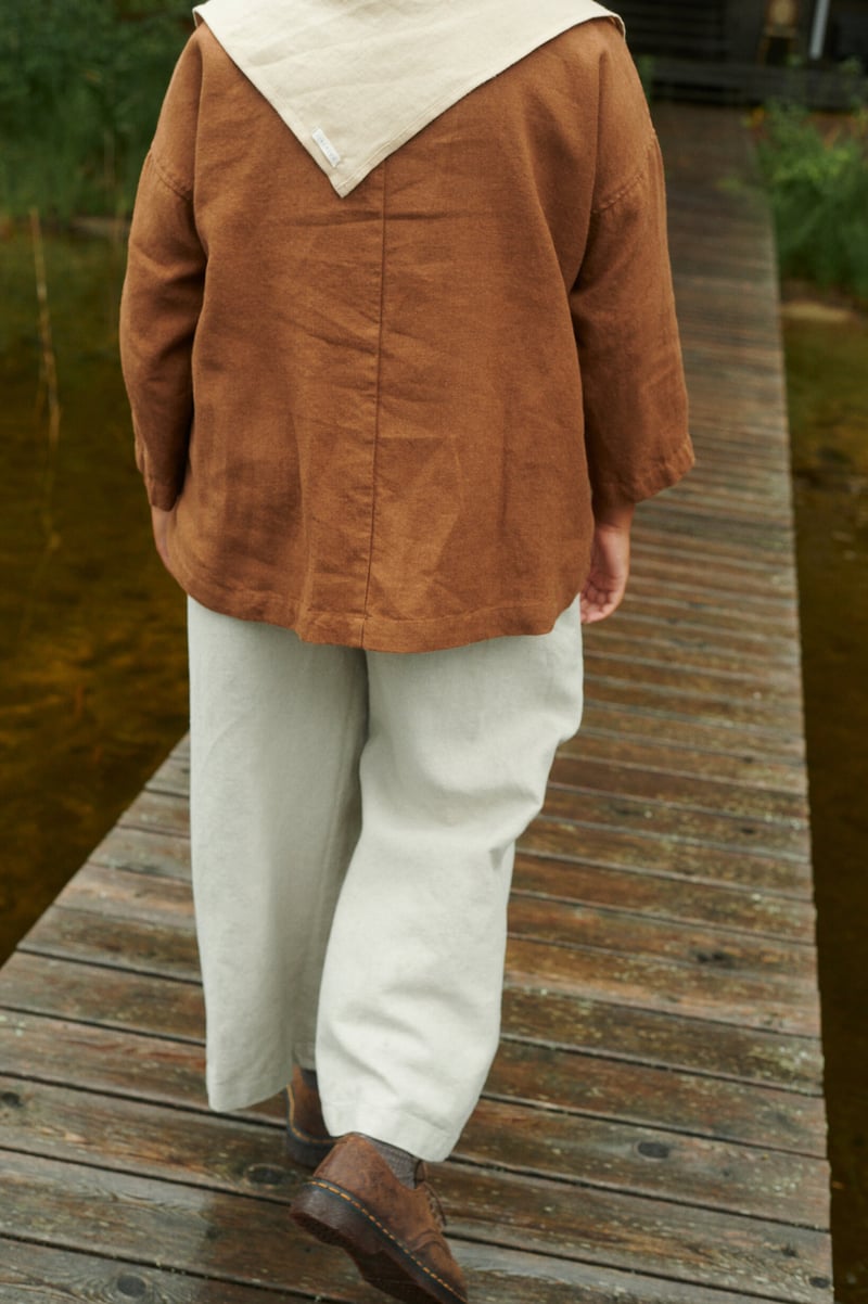 Harper Linen Wool Blend Tunic by LinenFox, 85% Linen, 15% Wool