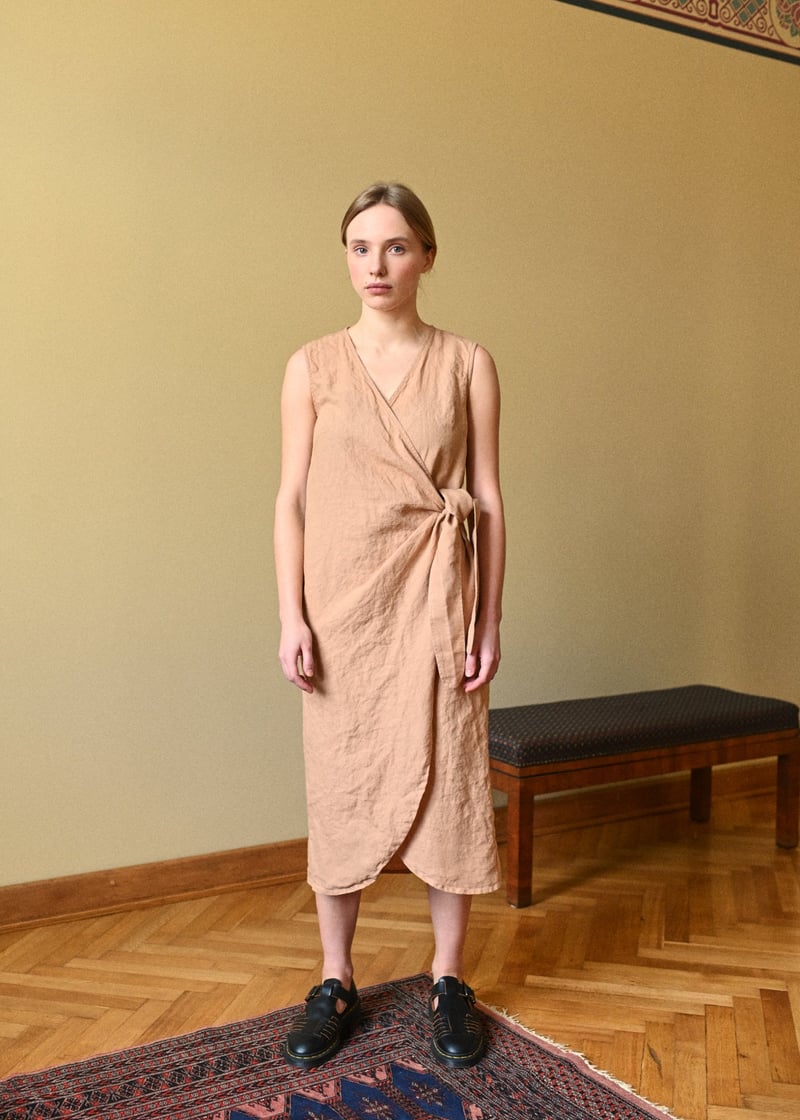 Zoe Linen Dress by LinenFox, 100% Linen