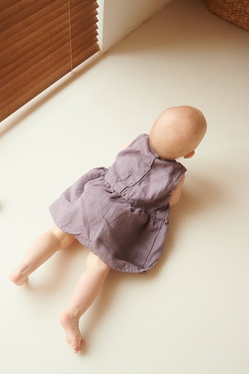 Airi Linen Baby Dress by LinenFox, 100% Linen