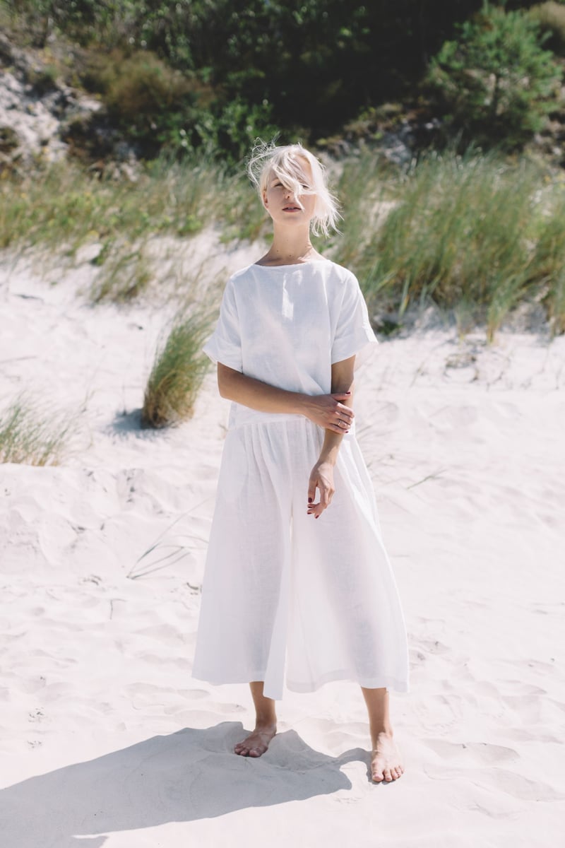 Mona Linen Top by LinenFox, 100% Linen