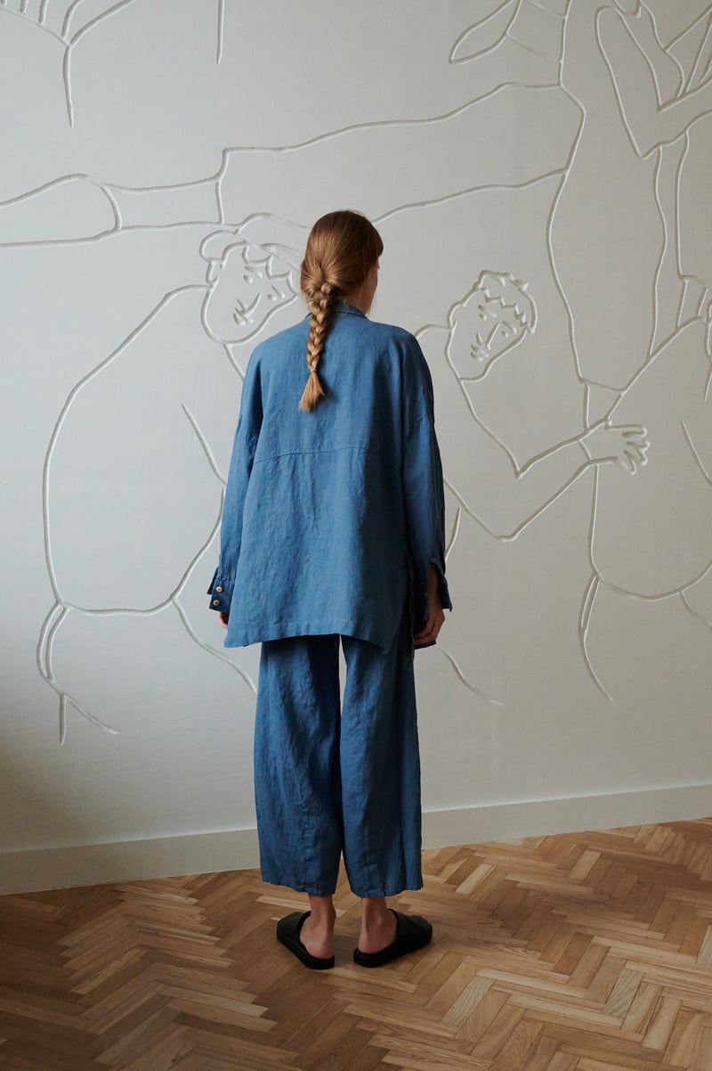 Vika Linen Shirt by LinenFox, 100% Linen