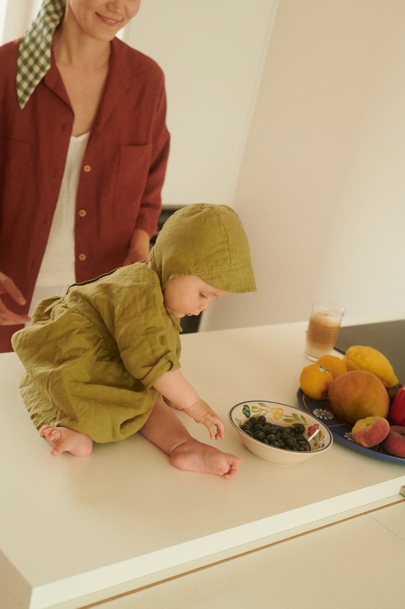 Gabi Linen Baby Dress by LinenFox, 100% Linen