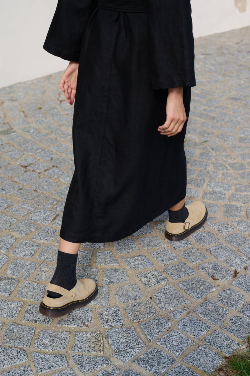 Agnes Heavy Linen Dress by LinenFox, 100% Linen