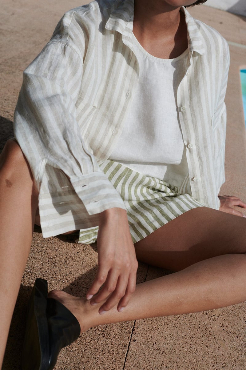 Vika Linen Shirt by LinenFox, 100% Linen