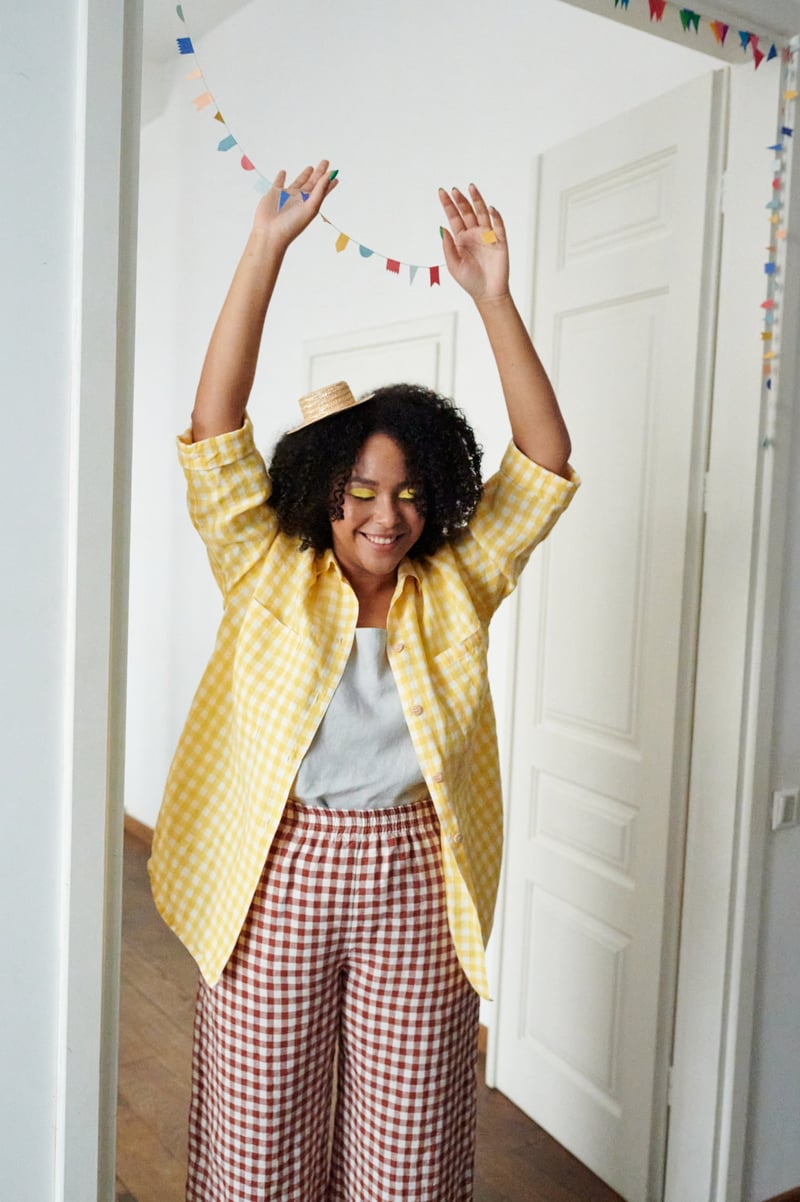 Kay Linen Shirt by LinenFox, 100% Linen