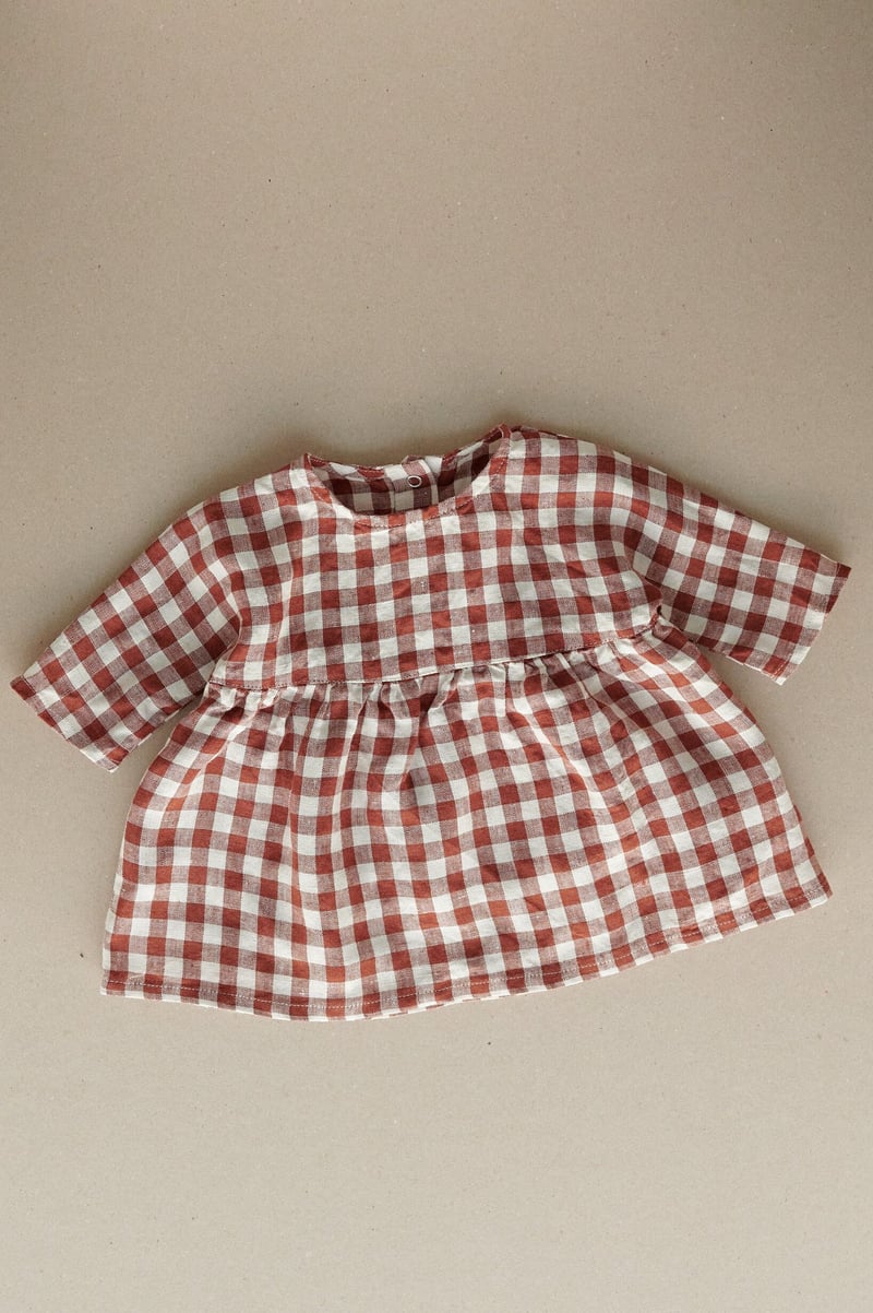 Gabi Linen Baby Dress by LinenFox, 100% Linen