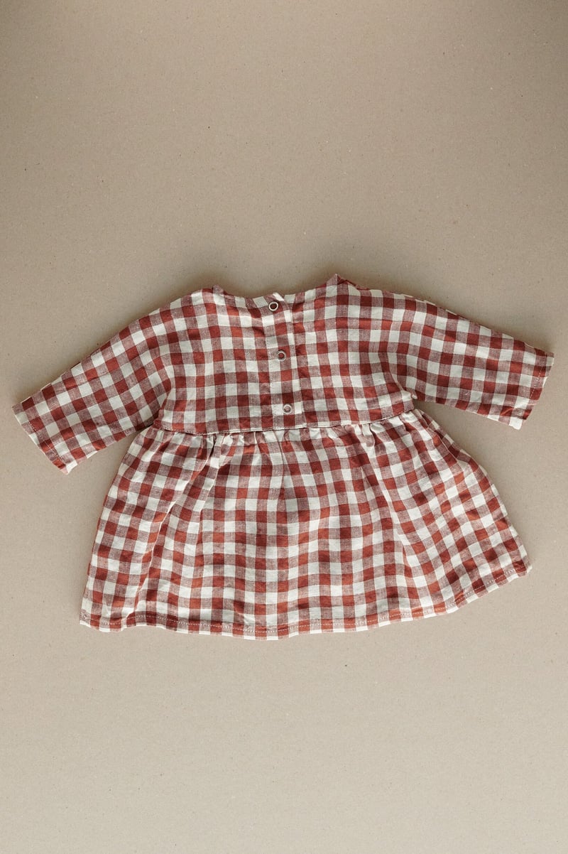 Gabi Linen Baby Dress by LinenFox, 100% Linen