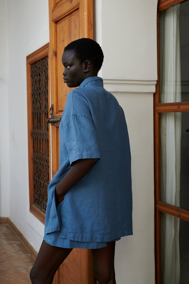 Viola Linen Shirt by LinenFox, 100% Linen